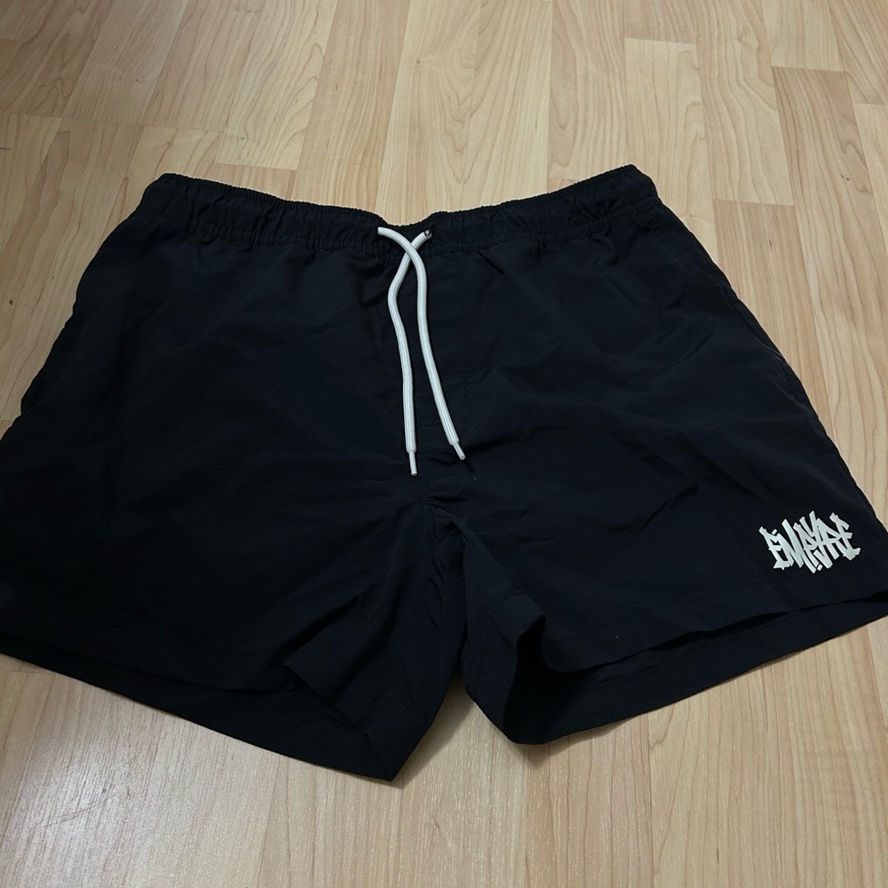 Zumiez Black Athletic Shorts with Adjustable Waistband